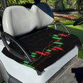Stock Market Candlestick Print Golf Cart Seat Cover