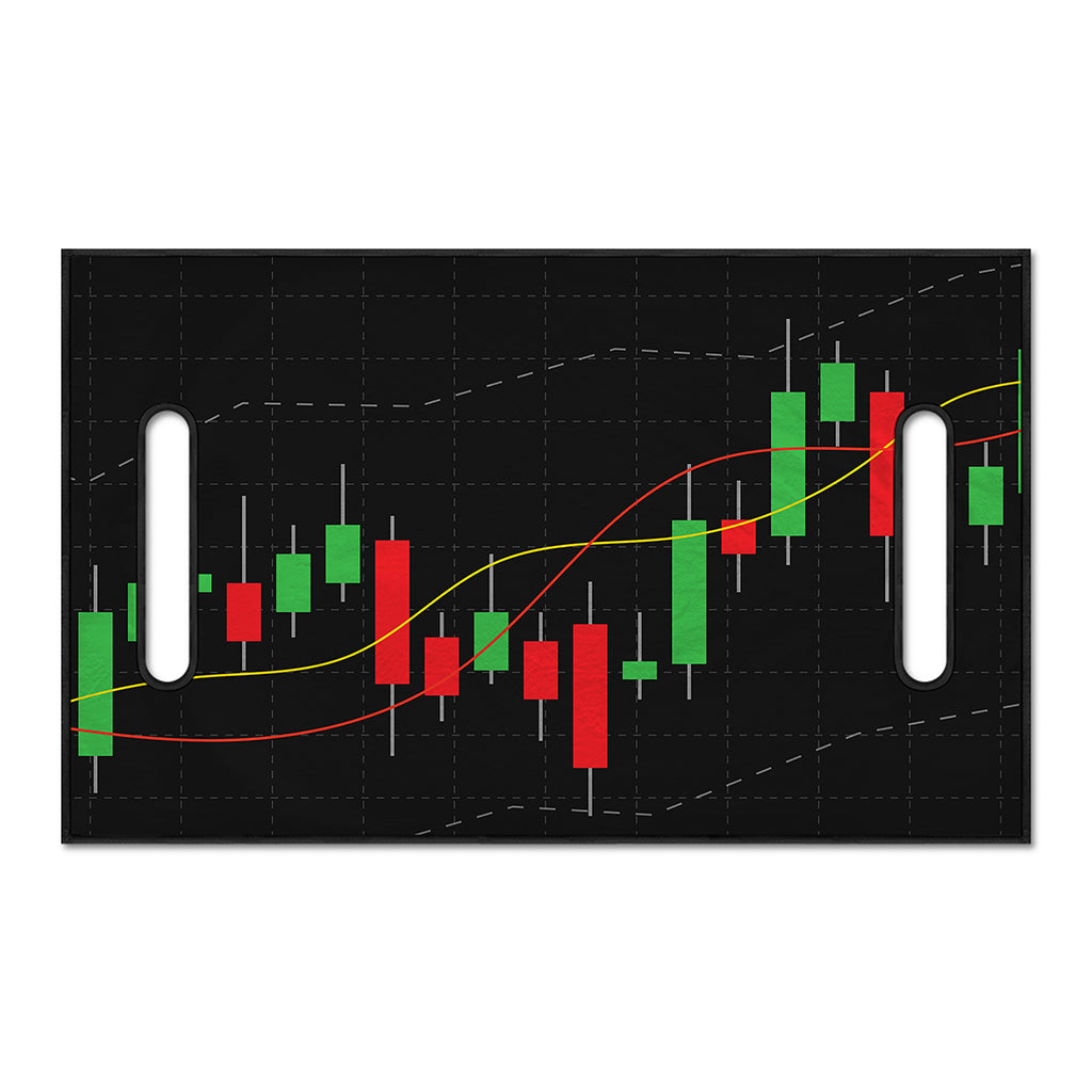 Stock Market Candlestick Print Golf Cart Seat Cover