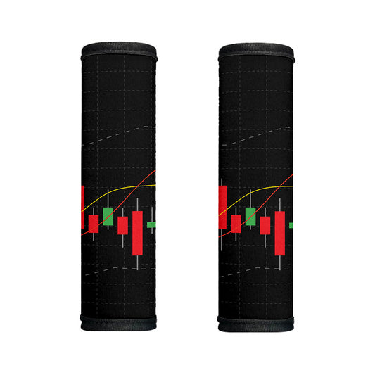 Stock Market Candlestick Print Handle Covers