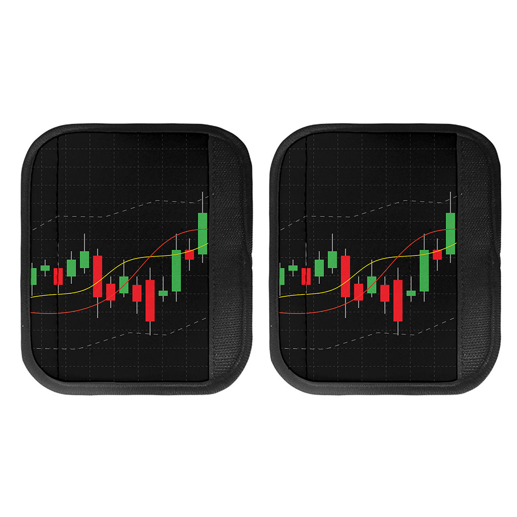 Stock Market Candlestick Print Handle Covers
