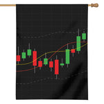 Stock Market Candlestick Print House Flag