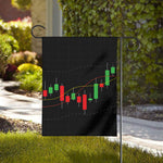 Stock Market Candlestick Print House Flag