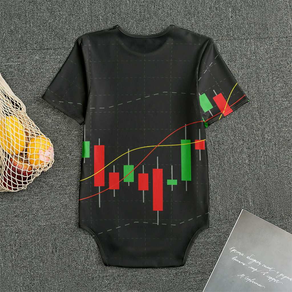 Stock Market Candlestick Print Men's Bodysuit