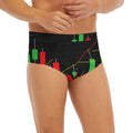 Stock Market Candlestick Print Men's Briefs