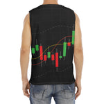 Stock Market Candlestick Print Men's Fitness Tank Top