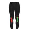 Stock Market Candlestick Print Men's Leggings