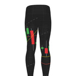 Stock Market Candlestick Print Men's leggings