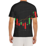 Stock Market Candlestick Print Men's Short Sleeve Rash Guard
