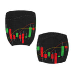 Stock Market Candlestick Print Office Chair Cover