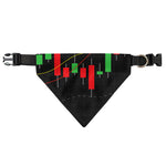 Stock Market Candlestick Print Over The Collar Dog Bandana