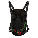 Stock Market Candlestick Print Pet Carrier Backpack