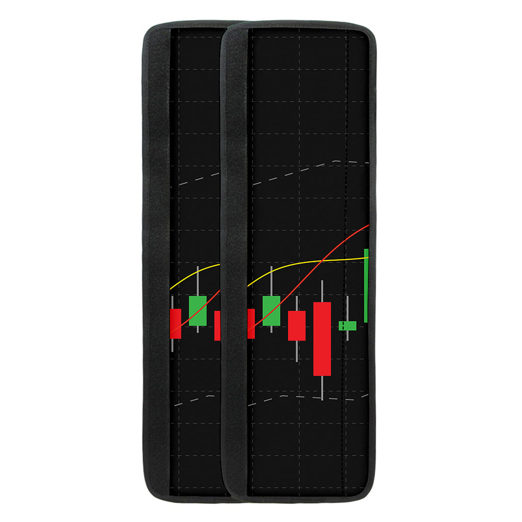 Stock Market Candlestick Print Refrigerator Handle Covers