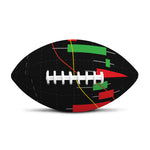 Stock Market Candlestick Print Rugby Ball