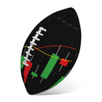 Stock Market Candlestick Print Rugby Ball