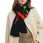 Stock Market Candlestick Print Scarf