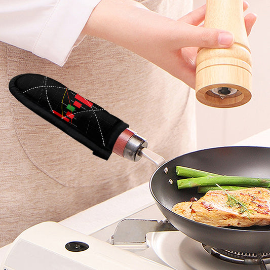 Stock Market Candlestick Print Skillet Handle Cover