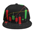 Stock Market Candlestick Print Snapback Cap