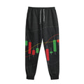 Stock Market Candlestick Print Sweatpants