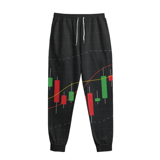 Stock Market Candlestick Print Sweatpants