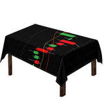 Stock Market Candlestick Print Tablecloth