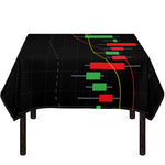 Stock Market Candlestick Print Tablecloth
