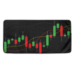 Stock Market Candlestick Print Towel