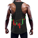 Stock Market Candlestick Print Training Tank Top
