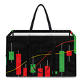 Stock Market Candlestick Print Utility Tote Bag