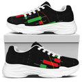 Stock Market Candlestick Print White Chunky Shoes