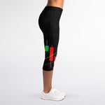 Stock Market Candlestick Print Women's Capri Leggings