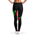 Stock Market Candlestick Print Women's Leggings