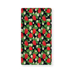 Strawberry And Flower Pattern Print Baby Crib Sheet