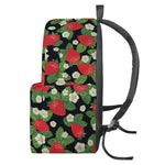 Strawberry And Flower Pattern Print Backpack