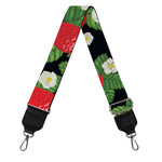 Strawberry And Flower Pattern Print Bag Strap