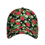 Strawberry And Flower Pattern Print Baseball Cap