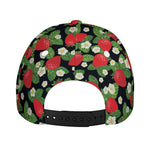 Strawberry And Flower Pattern Print Baseball Cap