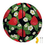 Strawberry And Flower Pattern Print Basketball