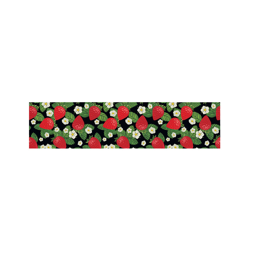Strawberry And Flower Pattern Print Bed Runner