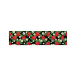 Strawberry And Flower Pattern Print Bed Runner