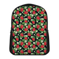 Strawberry And Flower Pattern Print Casual Backpack