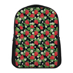 Strawberry And Flower Pattern Print Casual Backpack