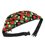 Strawberry And Flower Pattern Print Fanny Pack