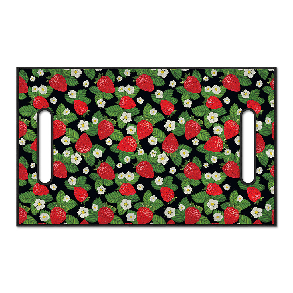 Strawberry And Flower Pattern Print Golf Cart Seat Cover