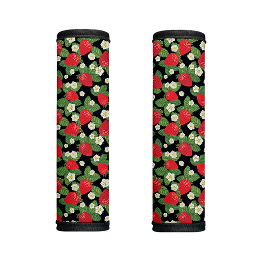 Strawberry And Flower Pattern Print Handle Covers