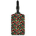 Strawberry And Flower Pattern Print Luggage Tag
