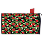 Strawberry And Flower Pattern Print Mailbox Cover