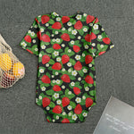 Strawberry And Flower Pattern Print Men's Bodysuit