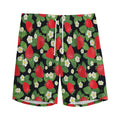 Strawberry And Flower Pattern Print Men's Athletic Shorts