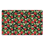 Strawberry And Flower Pattern Print Polyester Doormat