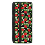 Strawberry And Flower Pattern Print Refrigerator Handle Covers